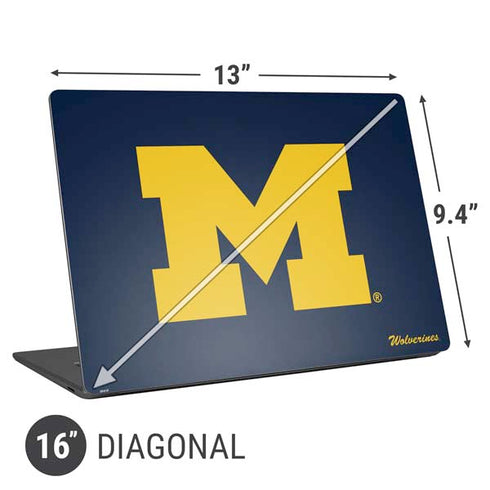 University of Michigan M Logo Bold Universal Laptop 16in (13 x 9.4in) Skin